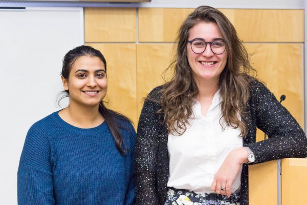 Mandeep Mann (left) and Dr. Rachel Harding (right).